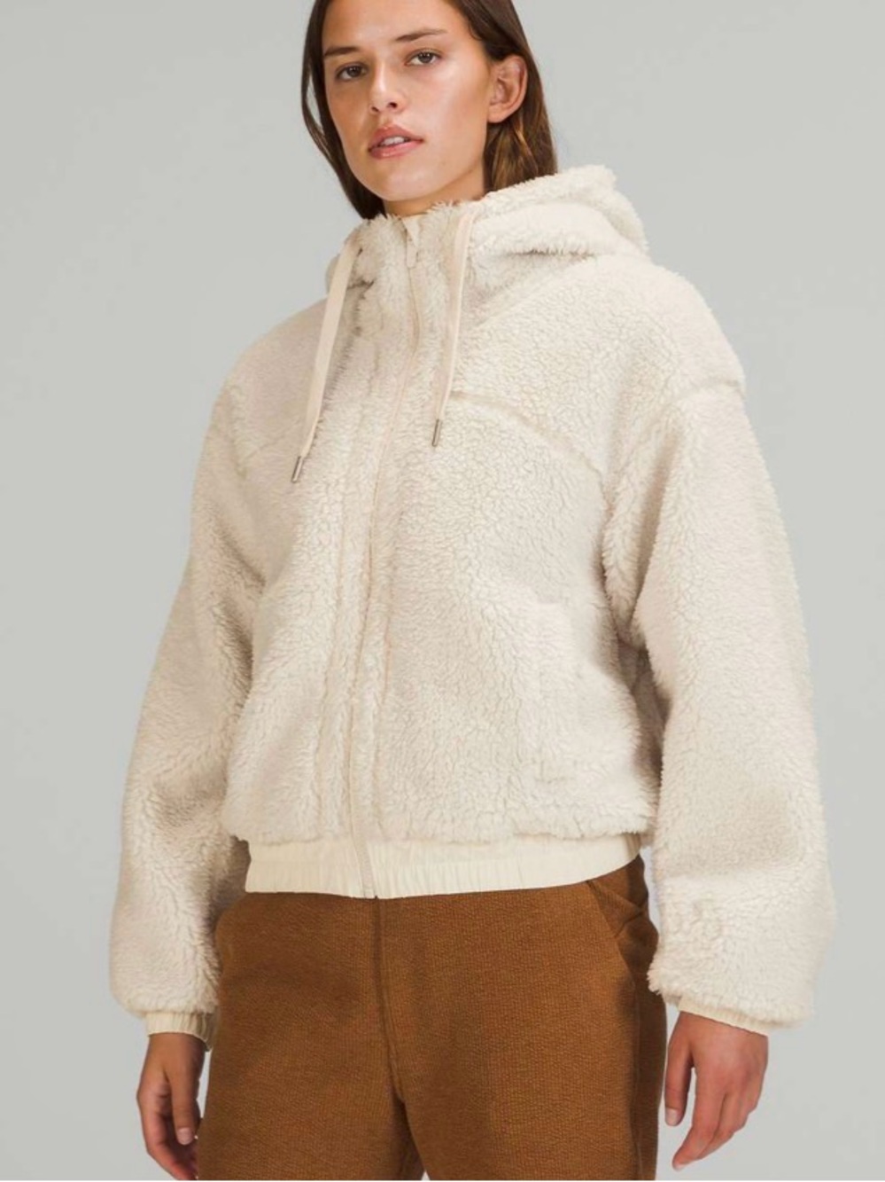 Lululemon Women’s Reversible Sherpa Fleece Full Zip Jacket Size 6
